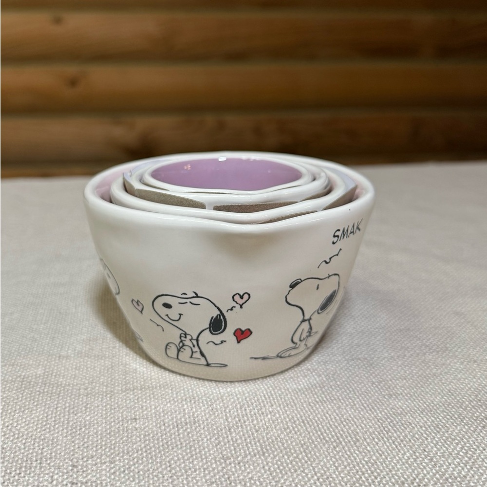 SNOOPY VALENTINES Rae Dunn Measuring Cups - Picture 5 of 7
